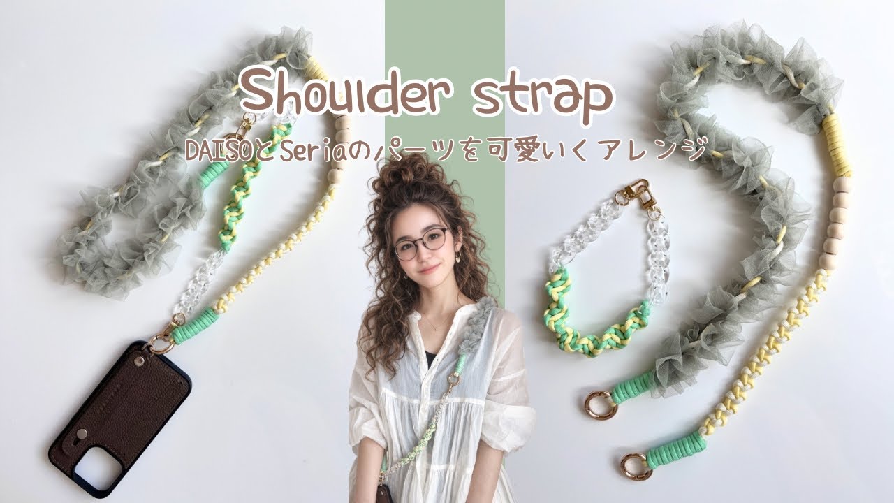 YouTube ユーチューブ ストラップ How to crochet a Granny Square hand strap (video) / Knitting