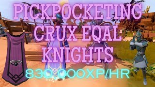The Best Method to Train Thieving in 2025! Ultimate XP Gains Pickpocketing Crux Eqal Knights!