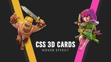 CSS 3D Card Hover Effects