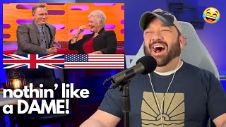 American Reacts to Graham Norton Try Not to Laugh - Part 7 *WITH BONUS DAME JUDI DENCH!*