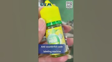 Anti counterfeit code labeling machine Auromatic round bottle sticker label applicator