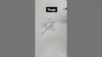 Tanuja name signature 🌺👰 #shorts #youtubeshorts #ytshorts #requested
