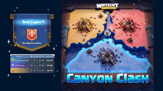 WHITEOUT SURVIVAL - CANYON CLASH GAMEPLAY- LEGION 1 S54(RAW) VS S70(VIP) VS S56(TW1)