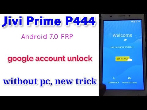 Jivi P444 google account unlock, without pc || Verified Tricks