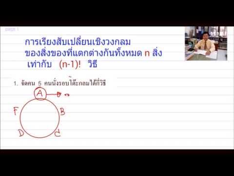 การเรียงสับเปลี่ยนเชิงวงกลม ตอนที่1