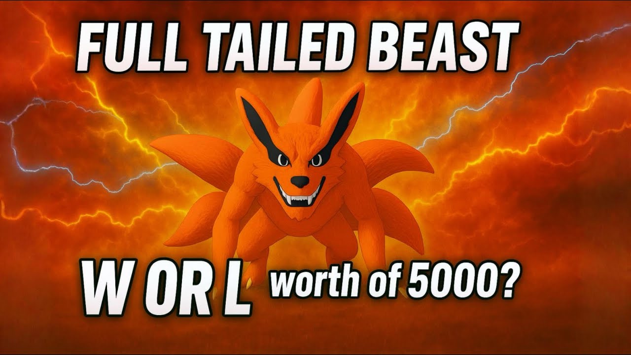 Full tailed beast showcase in Anime rails |Roblox|