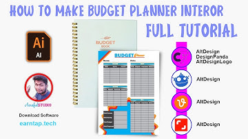 How to make budget planner interior page | Adobe Illustrator tutorial
