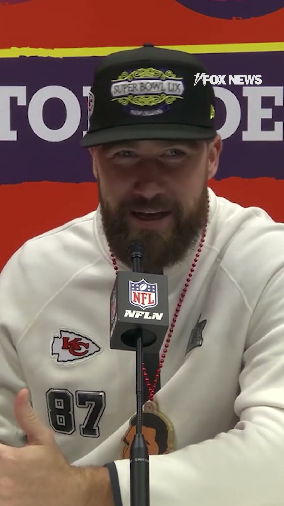 The one question Travis Kelce has for the media