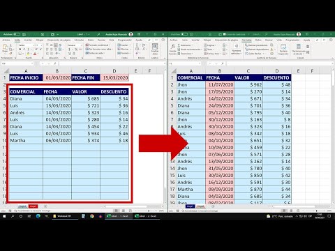 Video: ¿Cómo extraigo un rango de datos en Excel?