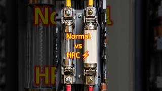 Normal Fuse vs HRC Fuse 😳 | Real Difference Explained ⚡#shorts#electrical #interviewquestions#facts