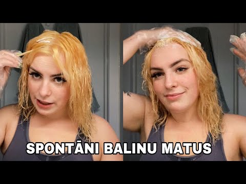 krāsoju matus no brūniem uz blondiem (jeb nodedzinu savus matus) Vlogs