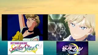 Outer Sailor Guardians Transformation 90s Vs Eternal