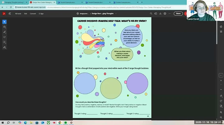 Managing Thoughts Pages 20 23