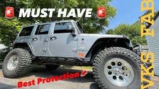 IMPORTANT UPGRADE For Jeep Wrangler JK/JKU- VKS Rock Sliders Jk Jeep Rock Sliders