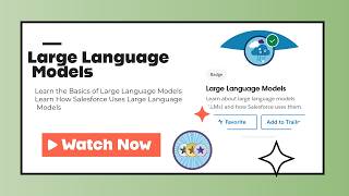 Large Language Models | Complete Module Salesforce  | #salesforce