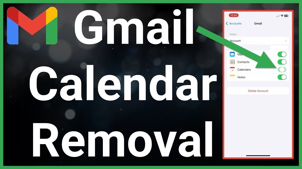 How To Remove Gmail Calendar From iPhone YouTube
