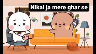 Dudu bubu ko misunderstand kar rahe hai l bubu dudu cute love story @bear or panda