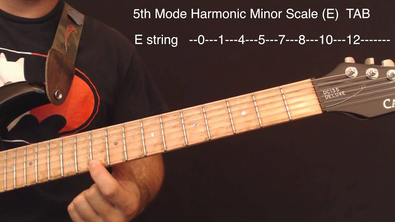 Exotic Scales (5th Mode Harmonic Minor Scale) YouTube
