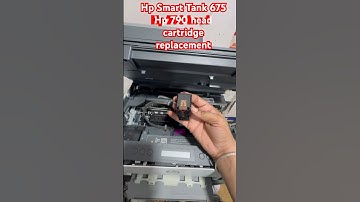 Hp Smart Tank 675 Hp 790 head cartridge replacement#hp #service #printersupportsoftware