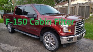 Ford F150 Cabin air filter replacement (2015-2020)