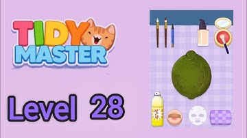Tidy Master Level 28 Solution Walkthrough