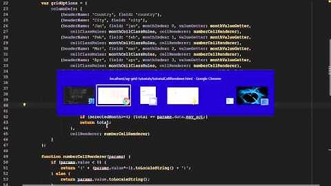 ag-Grid Javascript Tutorial  (5 of 7): Cell Renderer