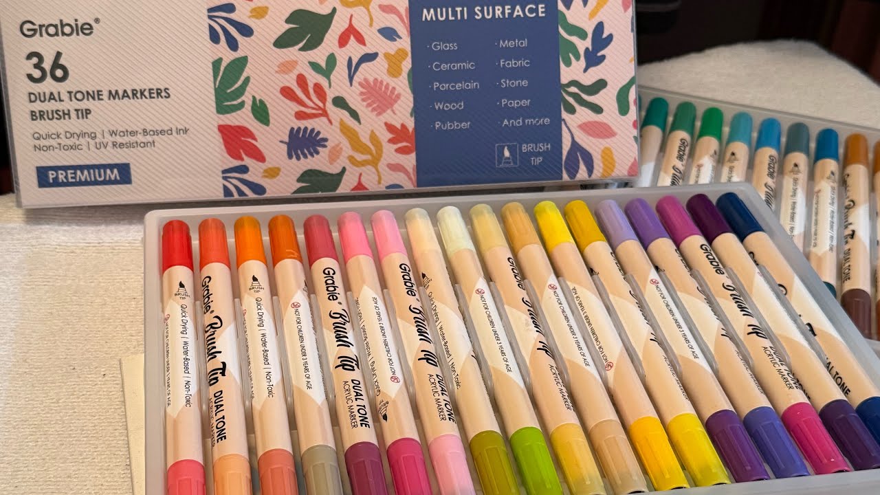 ASMR Dual Tone Markers | Colour with me