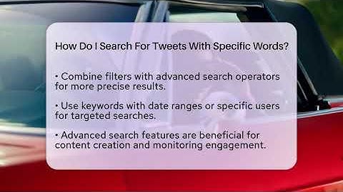 How Do I Search For Tweets With Specific Words? - Everyday-Networking
