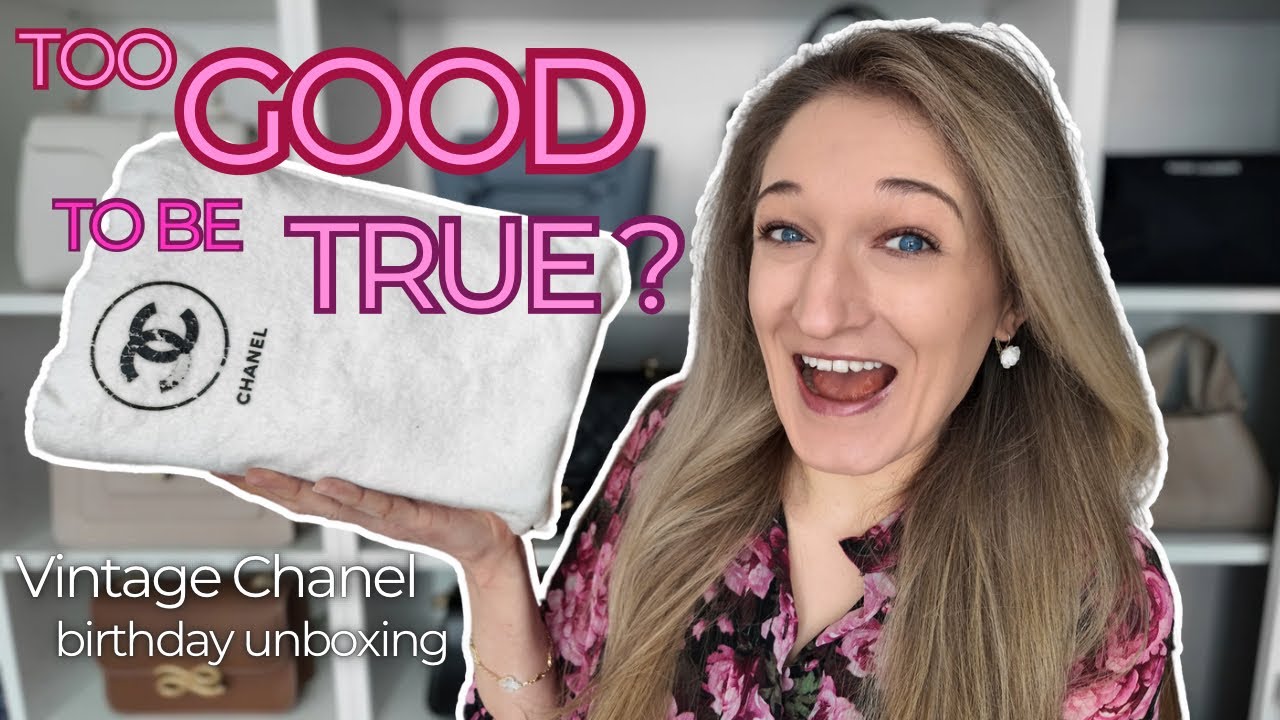 THE MOST INCREDIBLE VINTAGE CHANEL FIND🖤 Birthday unboxing reveal