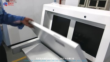 Installation of x-ray baggage scanner AT series by SAFEWAY SYSTEM, China manufacturer