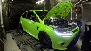 Focus Rs MK2 in for our MSD420 conversion at Motorsport Developments In Blackpool Lancashire