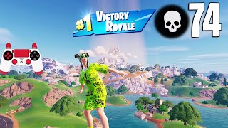 74 Elimination Solo Vs Squads Gameplay Wins Fortnite Chapter 5 Season 2 Ps4 Controller