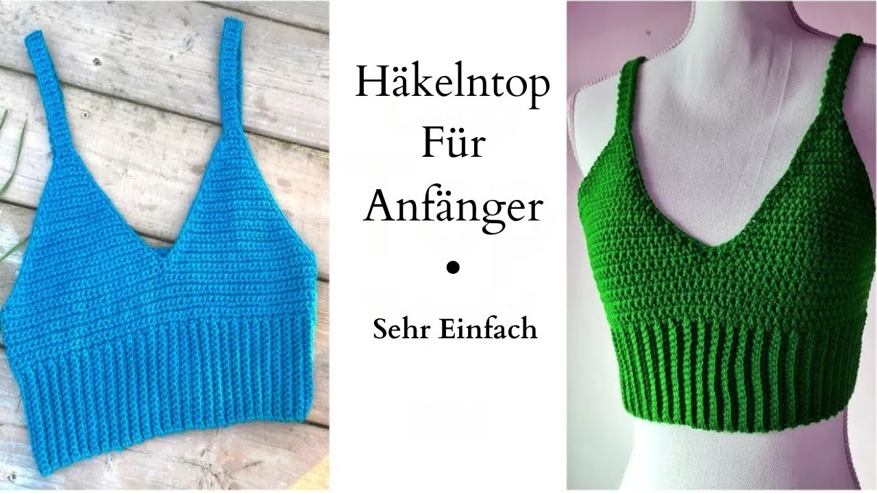 Wie man ein Bauchfreies Top häkelt | Häkel Crop-Top