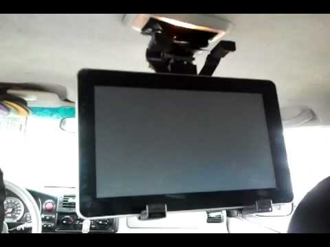 Android Ipad Tablet Ceiling Mount For Car Youtube