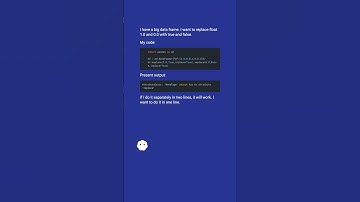 Python replace 1.0 and 0.0 with True and False in dataframe #shorts