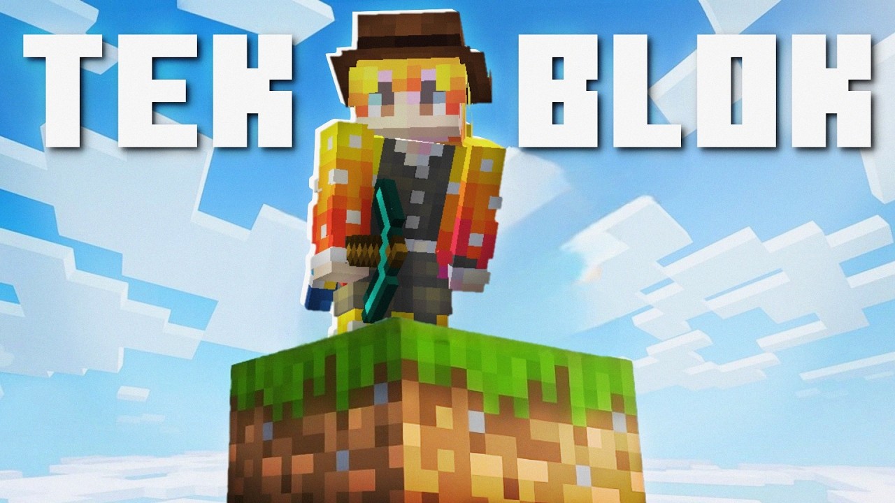 Minecraft'ı Sadece TEK BLOKTA Bitirebilir miyim?