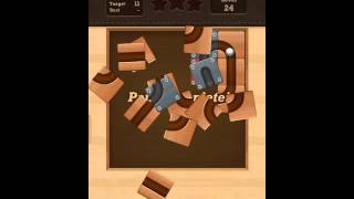 Roll the Ball slide puzzle Moving H Pack Level 24 Solution screenshot 3