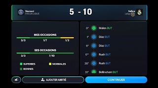 jeux en ligne : 5-10 ( PSG vs RMA ) EA Sports FC Mobile