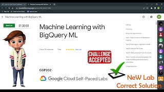 Machine Learning with BigQuery ML | GSP202 | Solution | Correct Solution