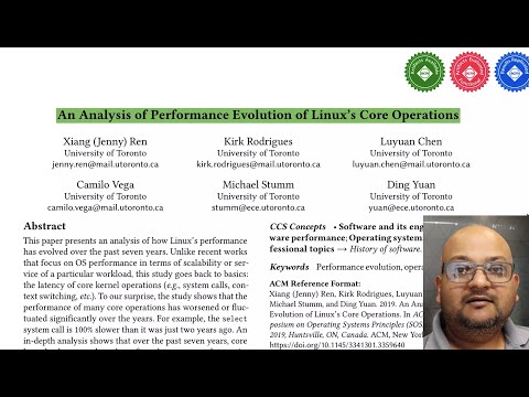 Read a paper: Performance evolution of Linux’s core operations