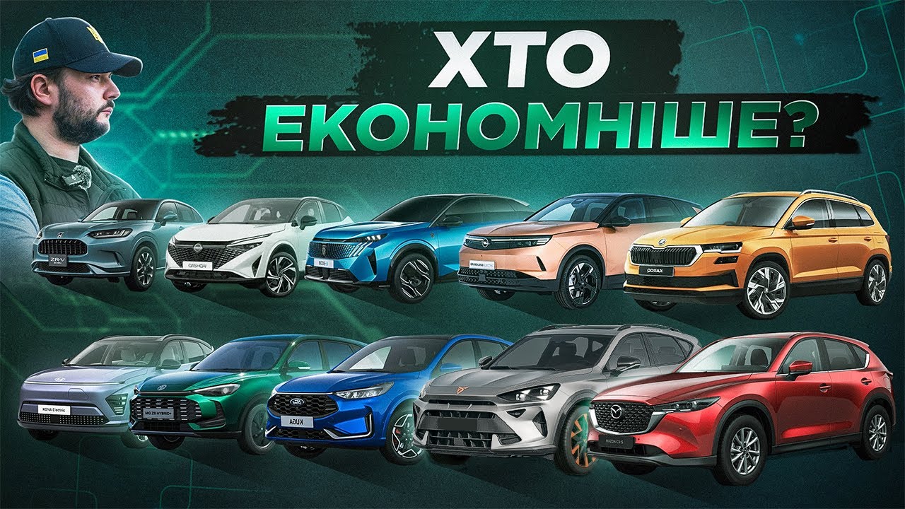 Витрати ⛽ C-SUV 2WD: Mazda, Nissan, Škoda, Cupra, MG, Honda, Opel, Hyundai, Ford, Peugeot.