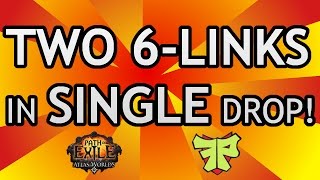 Two 6-Links In Single Drop Lucky Double 6-Link Drop From Rogue Exile Path Of Exile Legacy League