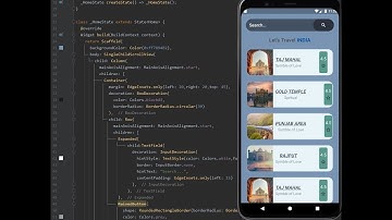 Travel App UI design using flutter