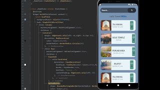 Travel App UI design using flutter