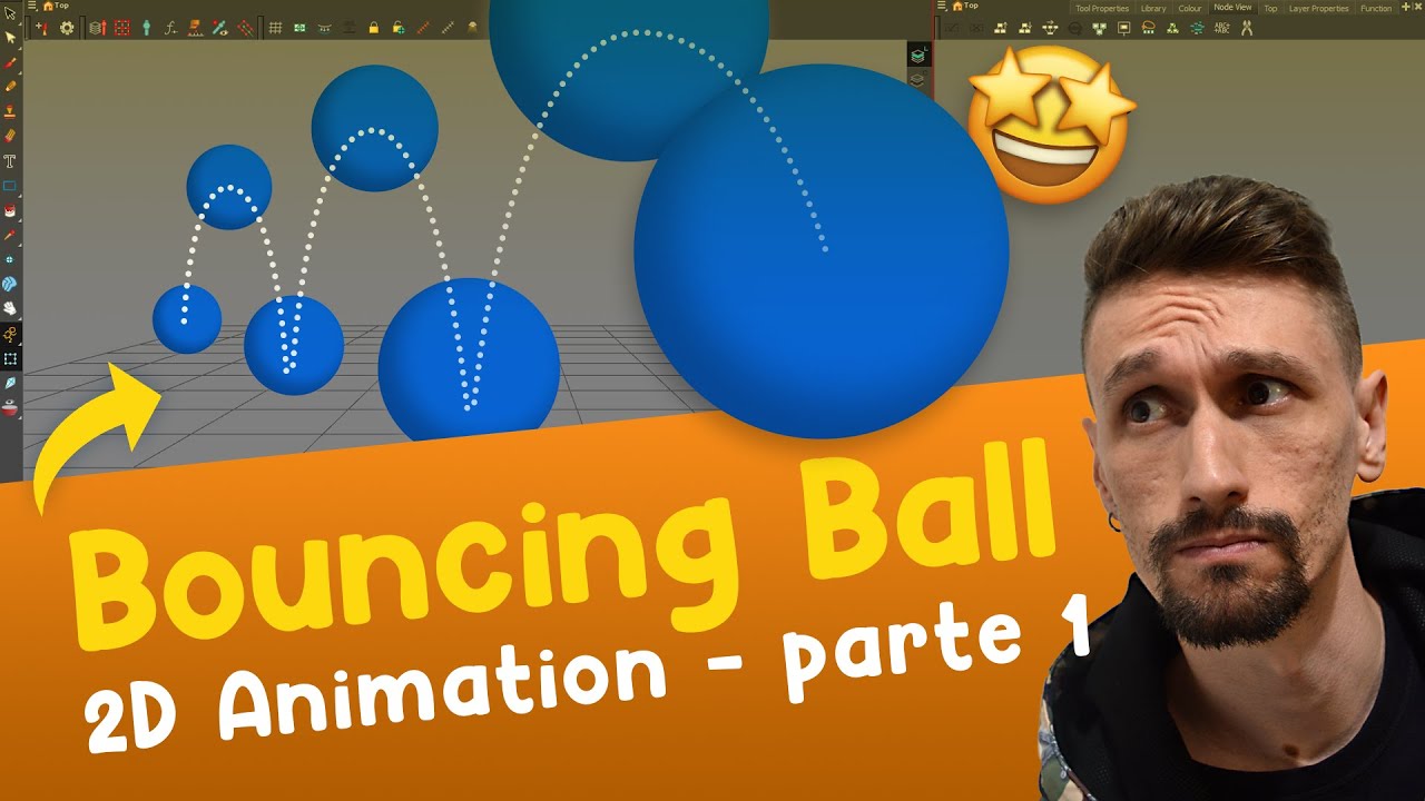 TOON BOOM HARMONY | Tutorial BOUNCING BALL Animation - (PARTE 1) - YouTube