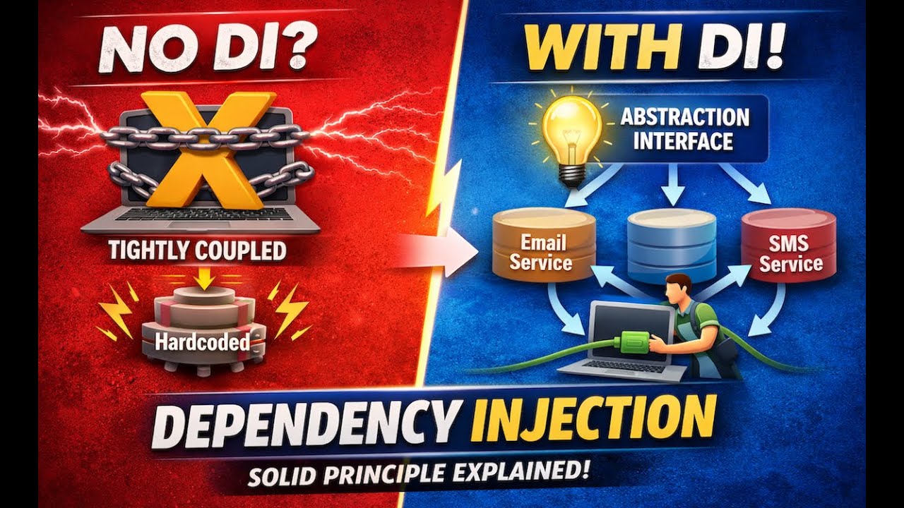 Dependency Inversion VS Dependency Injection | SOLID Design Principles with Python & Swift