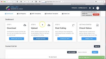 Uploading Numbers to your Calley Panel