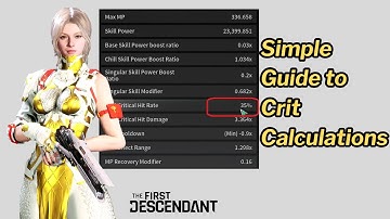 First Descendant - Simple Guide to Calculate Crit Rate