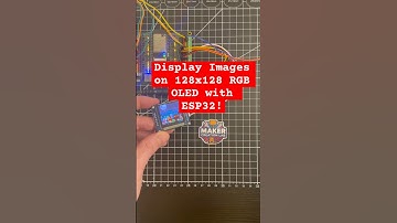 Display Images on 128x128 RGB OLED with ESP32!  #esp32 #arduino #oleddisplay #diyelectronics #coding