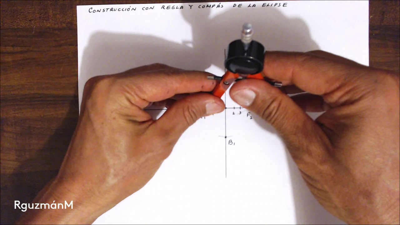 Construcción de Elipse con regla y compás. - YouTube